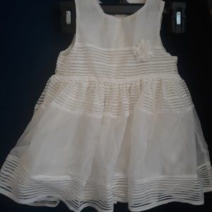Baby Girl's White Dress H&M Size 9-12M